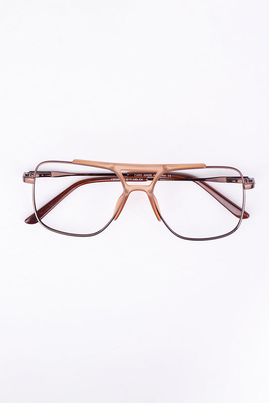 Medical glasses with a metal frame without cushions_59