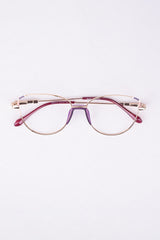 Women’s Metal Frame Glasses – No Nose Pads_3