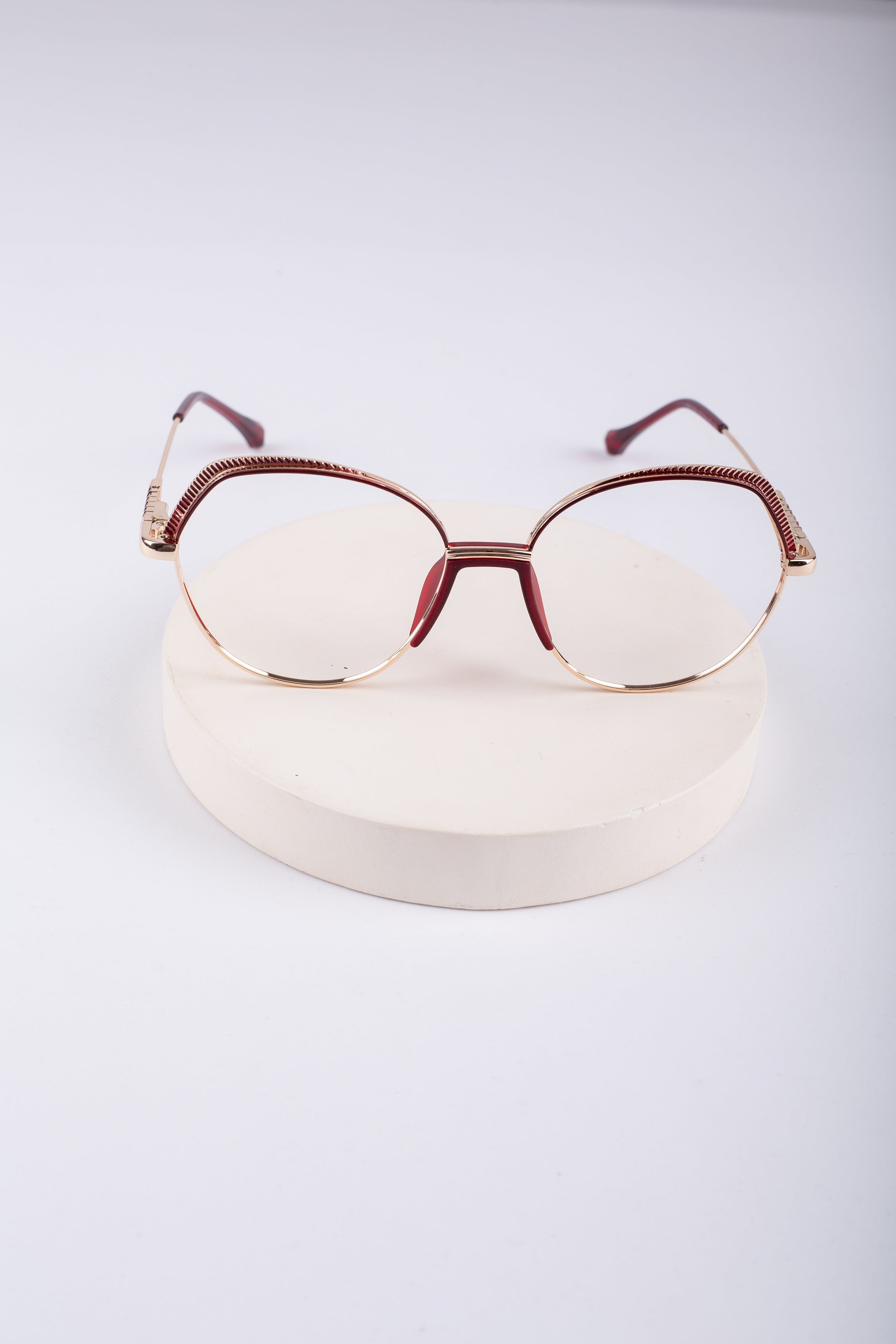Women’s Metal Frame Glasses – No Nose Pads_5