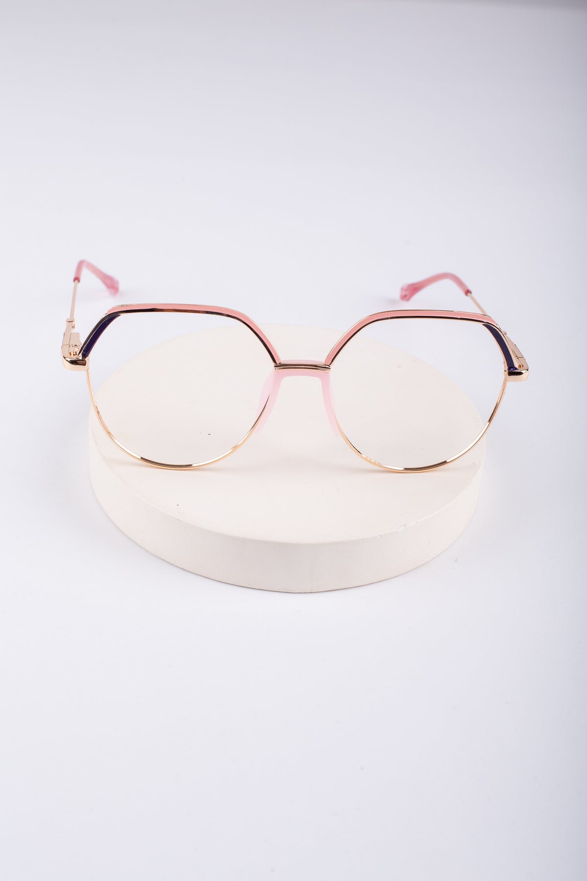 Women’s Metal Frame Glasses – No Nose Pads_4